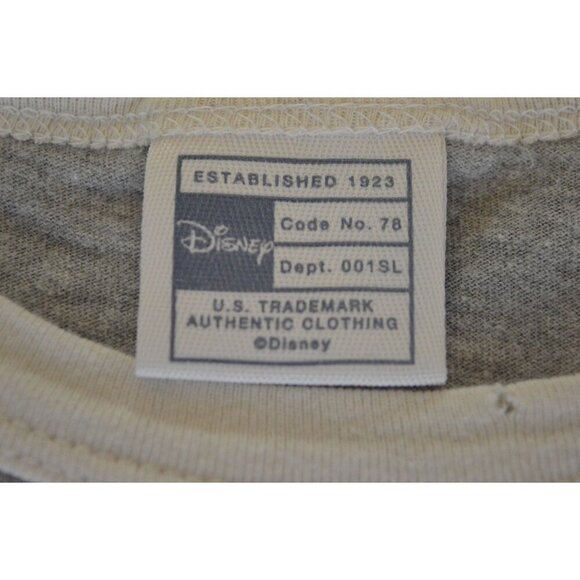 Vintage y2k Disney Tinkerbell T Shirt Estimated Womens Medium Gray White Trim - Picture 4 of 7